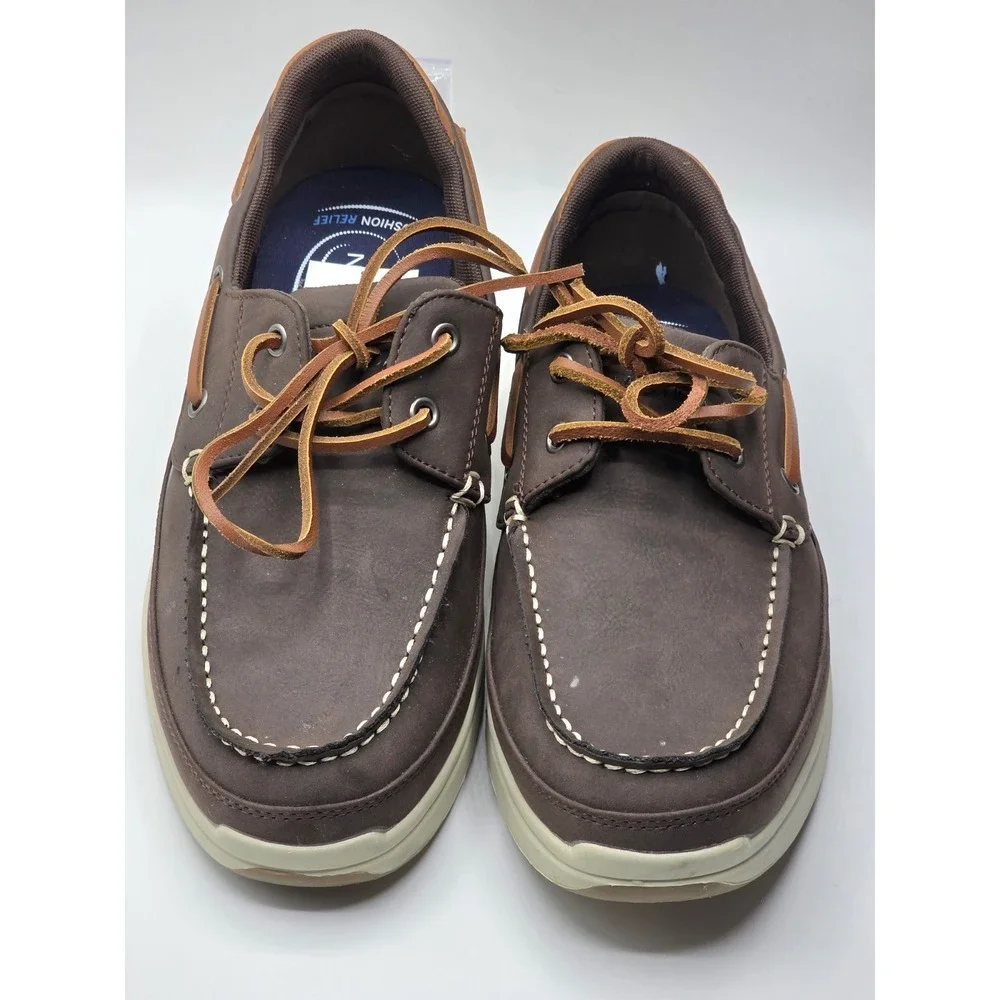 Nautica Zapato Shoes Mens Blue Boat Derby Cushioned Deck Casual Size 8